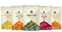 natureonus vacuum fried chips combo pack of 5 (43g each) – okra, beetroot, sweet potato, jackfruit & sweet corn | no palm oil, no preservatives, no artificial colors | source of protein, high fiber, gluten free, trans fat free | vacuum cooked, non fried veggie snacks 215gms