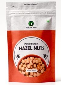 natureonus premium hazelnuts 100 gram | delicious hazel nuts for eating, raw & dehulled for making chocolate spread, tasty dry fruits