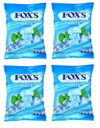 astonished retail fox's crystal clear mints candy pouch, (90g x 4 packs), 360 gm