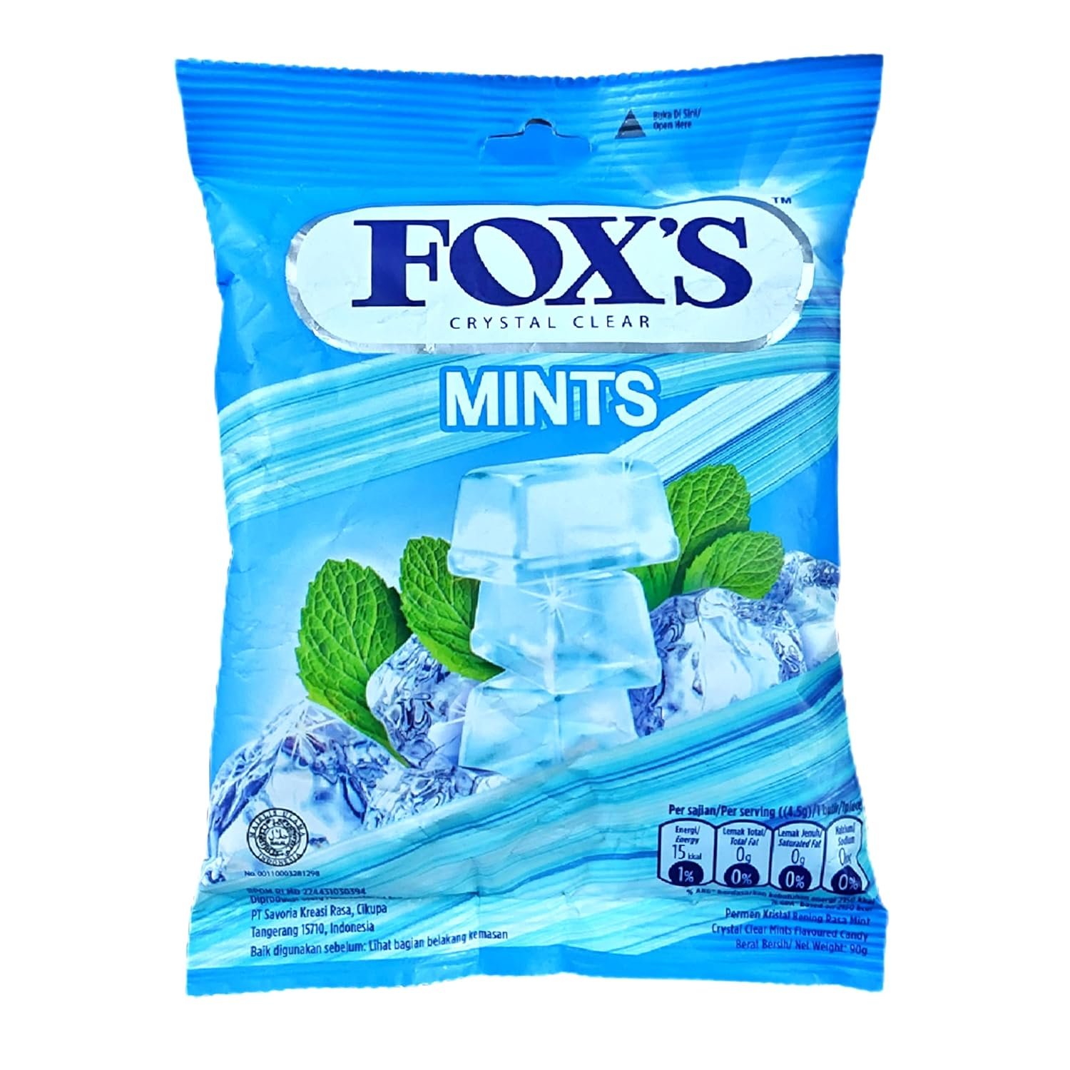 fox's crystal clear mints 90gms pack of 4 fox's crystal clear mints 90gms pack of 4