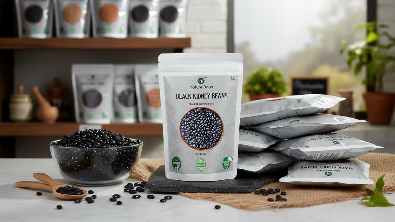 natureonus black beans 500gms, kala rajma, whole rajma, black kidney beans natureonus black beans 500gms, kala rajma, whole rajma, black kidney beans