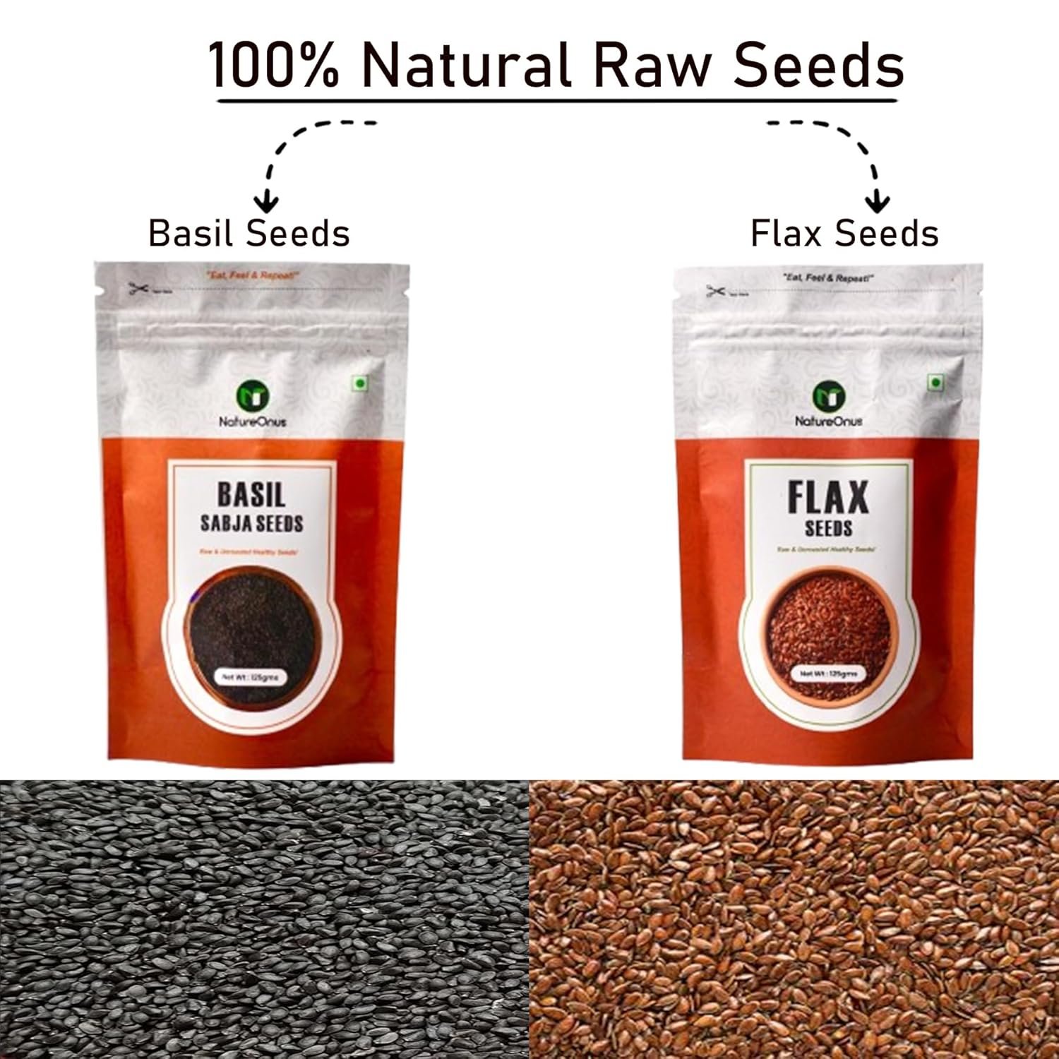 natureonus all raw seeds combo pack of 6 750g | chia, pumpkin, sunflower, flax, watermelon & basil seeds 125g each | seeds mix superfoods for eating rich in antioxidants vitamins & minerals natureonus all raw seeds combo pack of 6 750g | chia, pumpkin, sunflower, flax, watermelon & basil seeds 125g each | seeds mix superfoods for eating rich in antioxidants vitamins & minerals