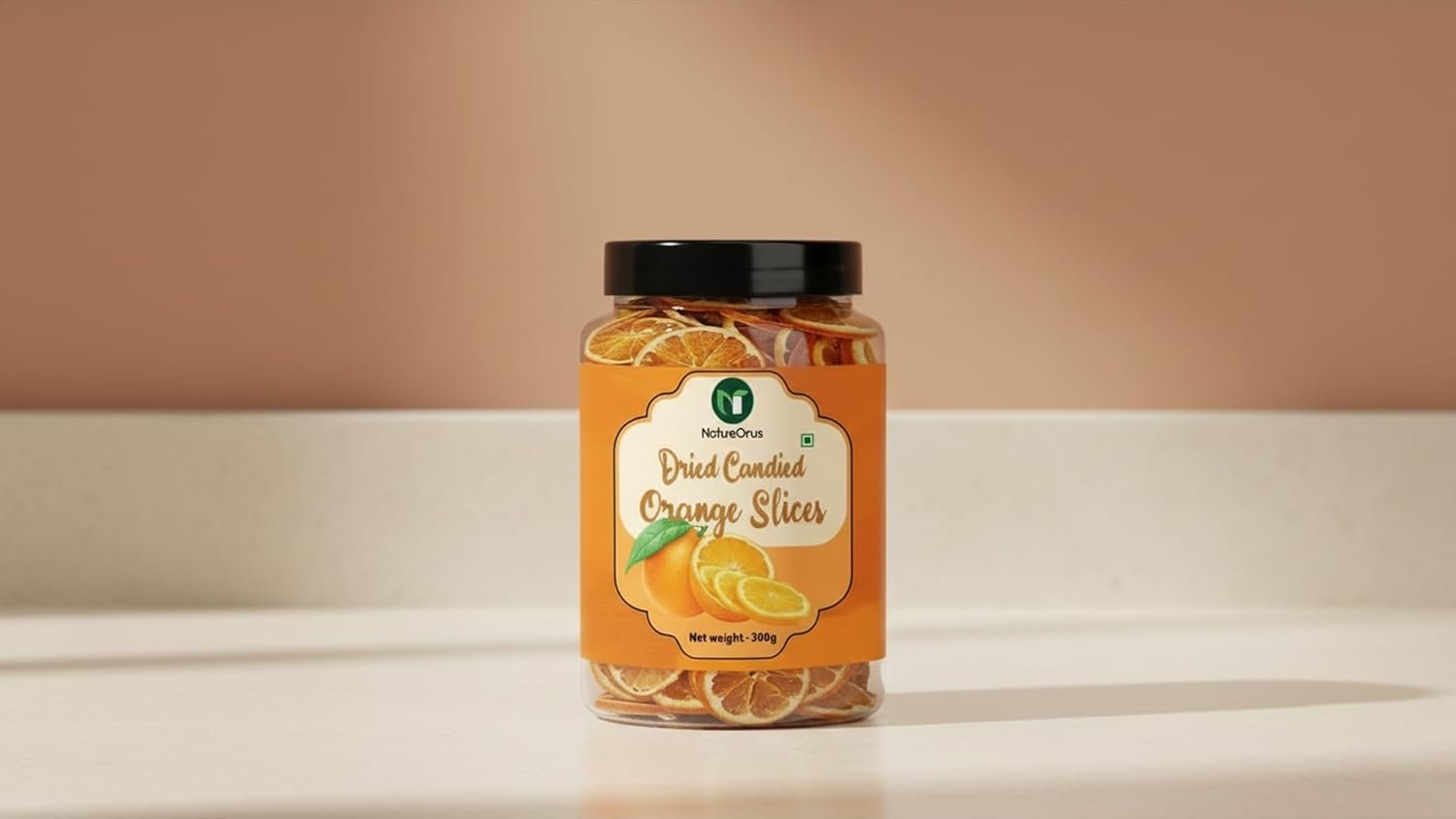 natureonus dried candied orange slices, ready to eat 300gms | premium orange slices for eating natureonus dried candied orange slices, ready to eat 300gms | premium orange slices for eating