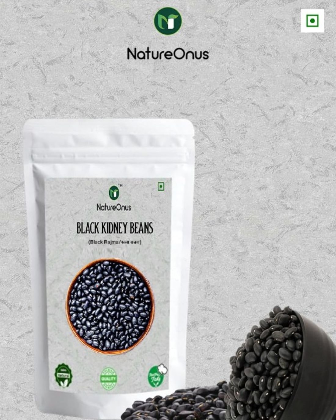 natureonus black beans 500gms, kala rajma, whole rajma, black kidney beans natureonus black beans 500gms, kala rajma, whole rajma, black kidney beans