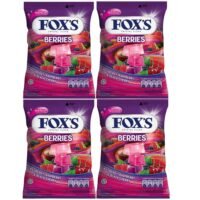 fox's crystal clear berries candy (90gms pack of 4), fruit