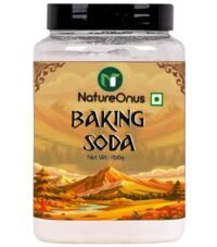 natureonus baking soda (food grade) | pure & versatile for baking, cleaning, and deodorizing | perfect for cakes, cookies, and breads | cleaner for kitchen, bathroom, and more (700gms)