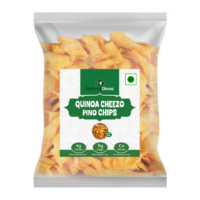 natureonus quinoa cheezopino chips 500gms | perfect snacking with high nutrient content | quinoa based | high protein snacks | quinoa chips, tasty with dietary fiber and nutrient|content gluten free snack|protein and fiber rich