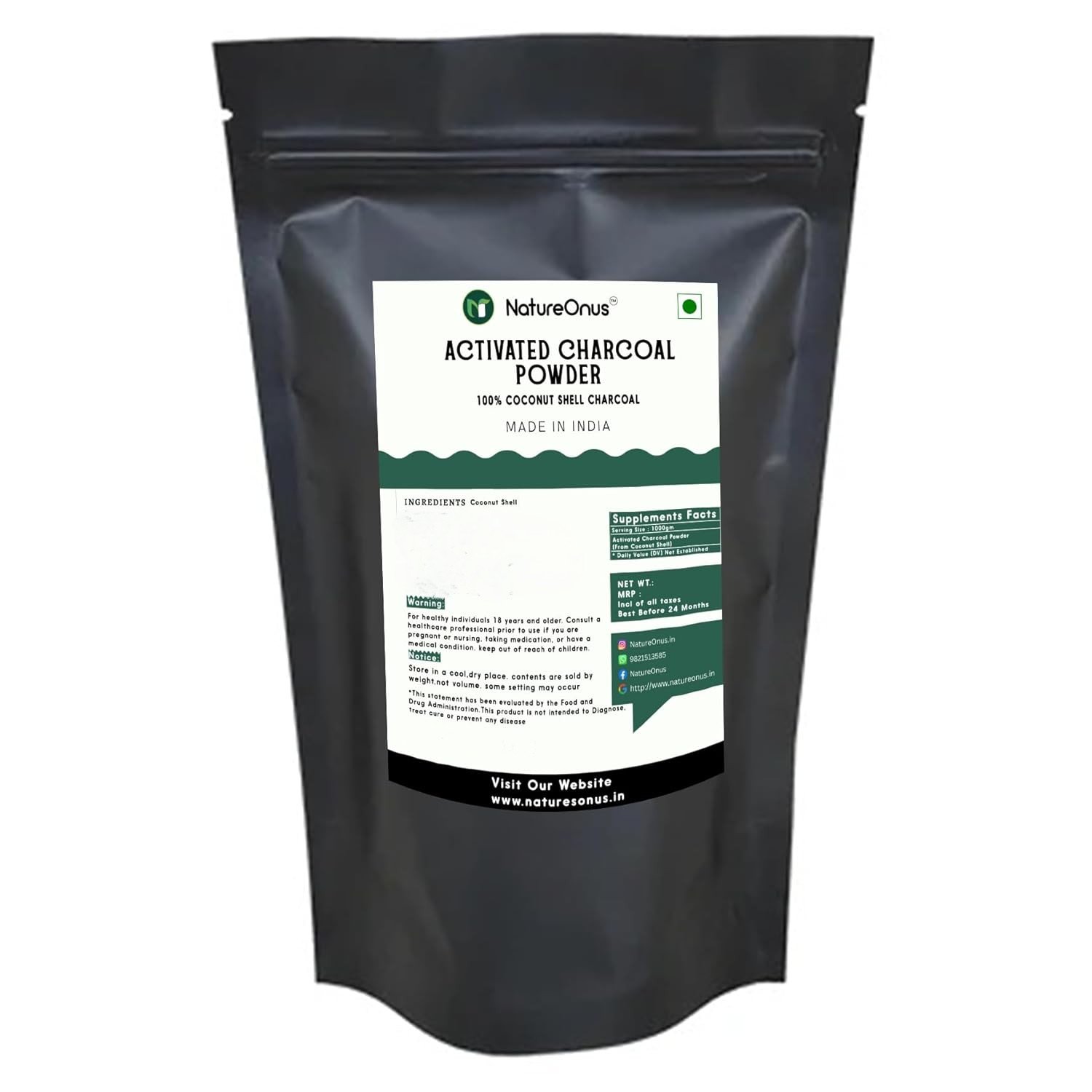 natureonus activated charcoal powder 1kg | aaa+ grade coconut shells powder | teeth whitening, detox & cleansing powder for face, skin, and diy use, food grade natureonus activated charcoal powder 1kg | aaa+ grade coconut shells powder | teeth whitening, detox & cleansing powder for face, skin, and diy use, food grade