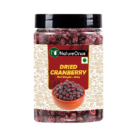 natureonus dried cranberry slice 350g | premium dried sliced cranberries | cranberry dry fruits | snack for kids and adults (gluten free, immunity booster, non gmo)