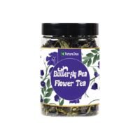 natureonus blue butterfly pea flower tea 40g | herbal tea | sangu poovu flower | ayurvedic shankhpushpi (rich in antioxidants | add to teas & cocktails | colourant)