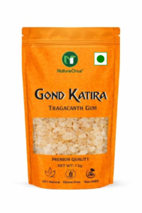 natureonus gond katira pure (edible gum) 1kg | tragacanth crystals gum | high cooling properties herbal food | super food | badam pisin almond gum