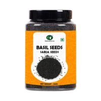natureonus basil seeds 350g tukmaria seed with high fibre and omega 3 | sabja seed | seeds for eating