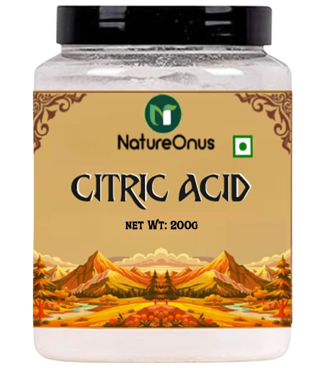 natureonus pure citric acid powder for food 200gms | nimbu sat | food grade | preservative & flavouring agent for cleaning, home & kitchen natureonus pure citric acid powder for food 200gms | nimbu sat | food grade | preservative & flavouring agent for cleaning, home & kitchen