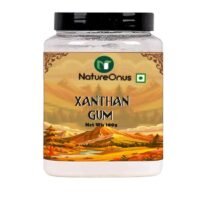 natureonus xanthan gum powder 100g | food grade for stabilizer, thickening and binding agent, egg white replacer, icecreams, spreads, gluten free| xanthan gum 100gms for cooking & baking