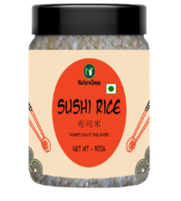 natureonus sushi rice, 500g jar pack | perfect for the preparation of sushi dishes and traditional japanese dishes (japanese cuisine | sticky and aromatic)