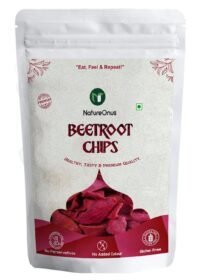 natureonus beetroot chips 43gms pack of 3 | perfect snacking chips with high nutrient content | millet based | high protein snacks | crispy beetroot, tasty with high dietary fiber and nutrient|content gluten free snack|high protein and fiber rich
