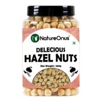 natureonus premium hazelnuts 250 gram | delicious hazel nuts for eating, raw & dehulled for making chocolate spread, tasty dry fruits