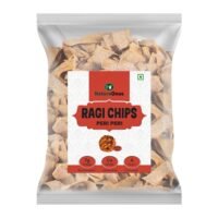 natureonus ragi peri peri chips 500gms | finger millets chips | perfect snacking chips made with ragi (finger millet) | millet based chips | high protein snacks