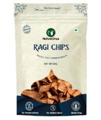 natureonus ragi chat masala chips 43gms x 3 | finger millets chips | perfect snacking chips made with ragi (finger millet) | millet based chips | high protein snacks