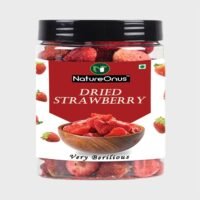 natureonus dried strawberry 350g | dried candied strawberry | candied dried strawberries dry fruit | tasty snack