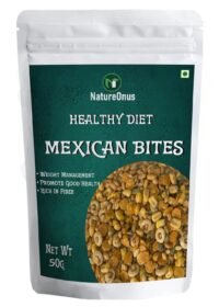 natureonus baked mexican bites 50g pack of 3 | rice, corn, oats & jowar puffs with pumpkin seeds | wholesome snack for mindful eating | full of nutrients & high in fiber | 150gms
