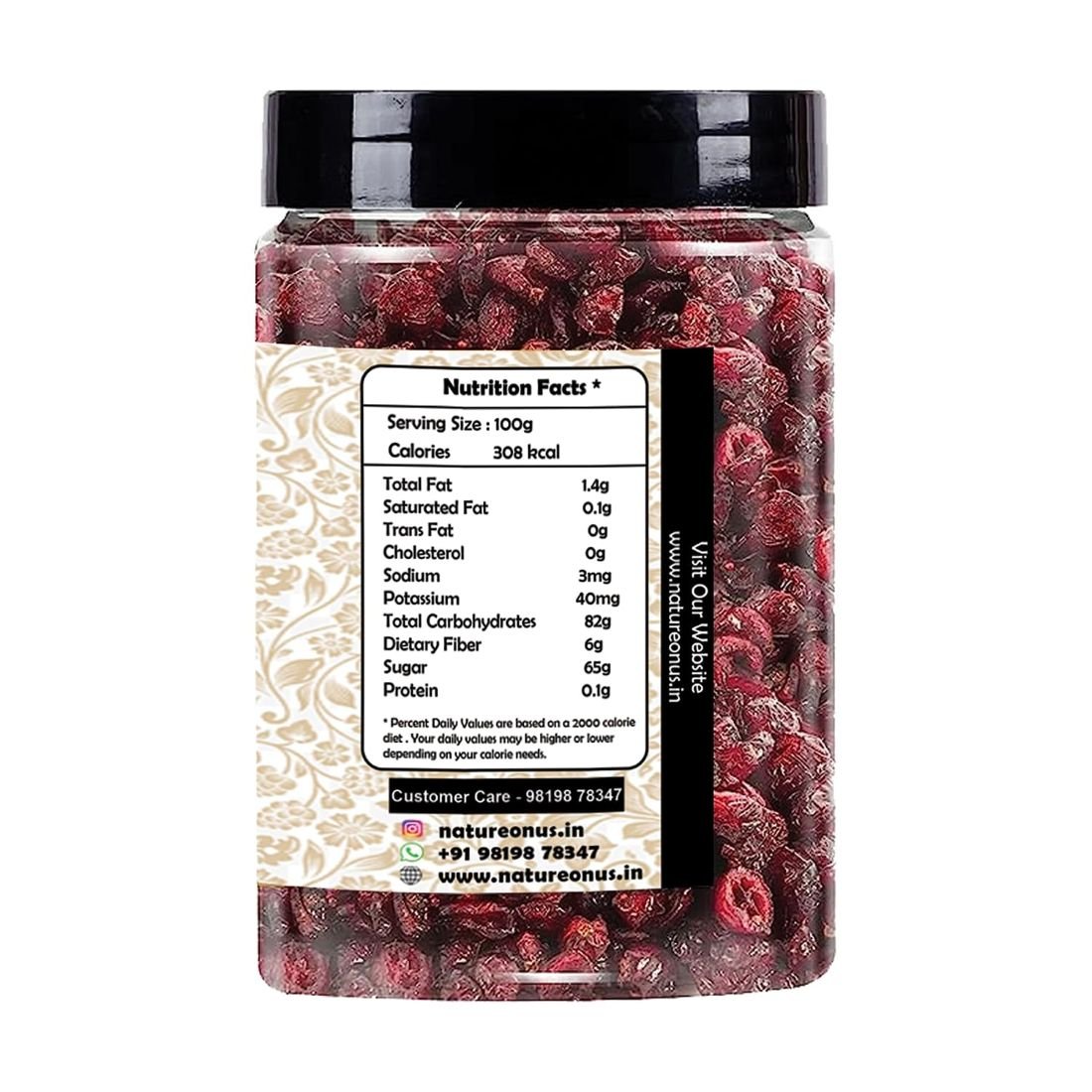 natureonus dried cranberry slice 350g | premium dried sliced cranberries | cranberry dry fruits | snack for kids and adults (gluten free, immunity booster, non gmo) natureonus dried cranberry slice 350g | premium dried sliced cranberries | cranberry dry fruits | snack for kids and adults (gluten free, immunity booster, non gmo)