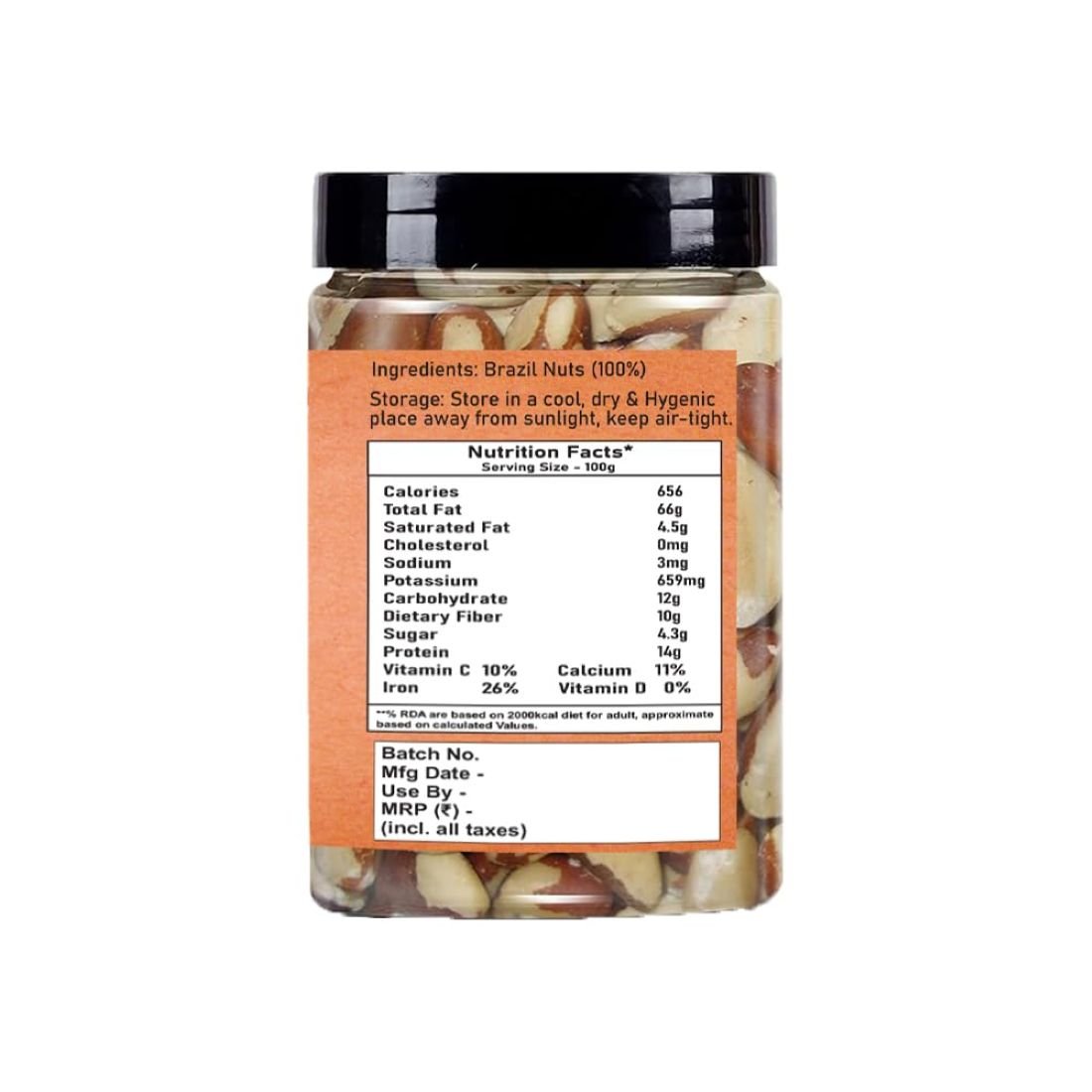 natureonus premium jumbo brazil nut 250gms | premium grade brazil nuts for a nutritious delight | dry fruits | whole brazil nut are loaded with high selenium contents natureonus premium jumbo brazil nut 250gms | premium grade brazil nuts for a nutritious delight | dry fruits | whole brazil nut are loaded with high selenium contents