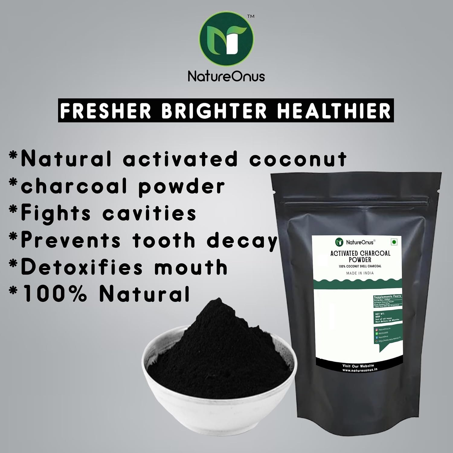 natureonus activated charcoal powder 1kg | aaa+ grade coconut shells powder | teeth whitening, detox & cleansing powder for face, skin, and diy use, food grade natureonus activated charcoal powder 1kg | aaa+ grade coconut shells powder | teeth whitening, detox & cleansing powder for face, skin, and diy use, food grade