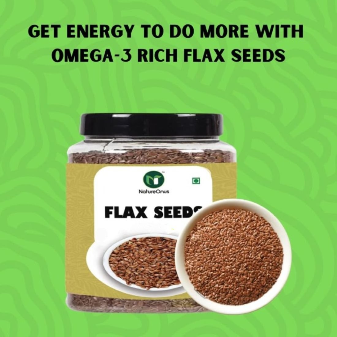 natureonus premium raw flax seeds 125gms | non gmo alsi seeds | rich in fibre and omega 3 | flax seeds for hair growth | diet food | keto friendly, use in salads, after meal digestive natureonus premium raw flax seeds 125gms | non gmo alsi seeds | rich in fibre and omega 3 | flax seeds for hair growth | diet food | keto friendly, use in salads, after meal digestive