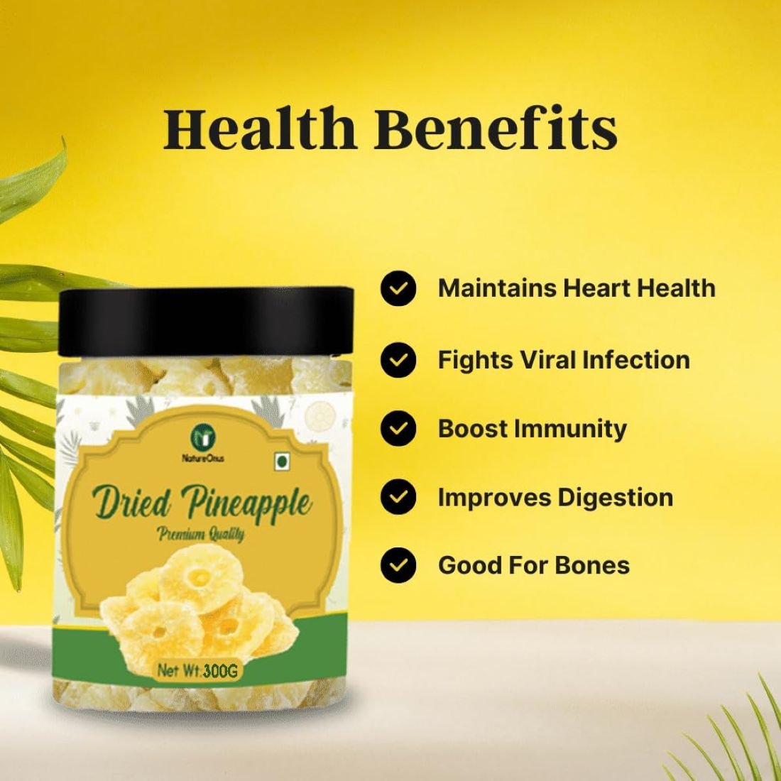 natureonus premium dried pineapple 300g | dried pineapple ring natureonus premium dried pineapple 300g | dried pineapple ring