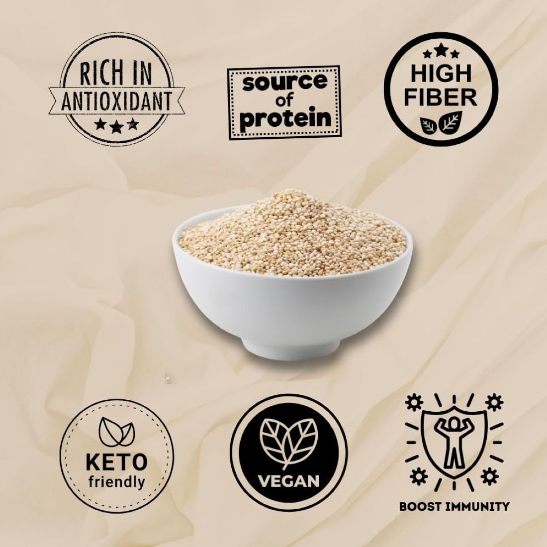 natureonus quinoa 1kg | high protein and fibre | quinoa seeds | wholegrain cereal | quinoa seeds | diet food natureonus quinoa 1kg | high protein and fibre | quinoa seeds | wholegrain cereal | quinoa seeds | diet food