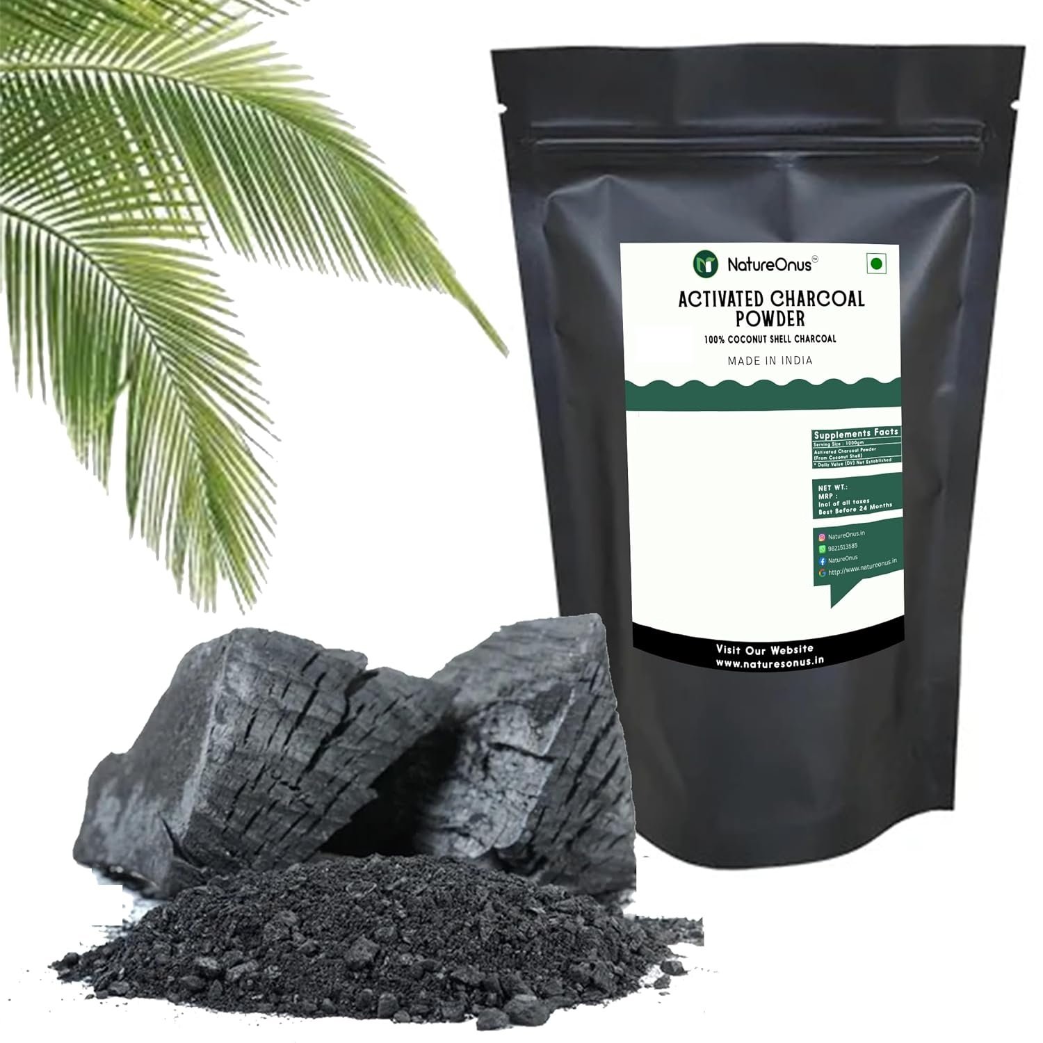 natureonus activated charcoal powder 1kg | aaa+ grade coconut shells powder | teeth whitening, detox & cleansing powder for face, skin, and diy use, food grade natureonus activated charcoal powder 1kg | aaa+ grade coconut shells powder | teeth whitening, detox & cleansing powder for face, skin, and diy use, food grade