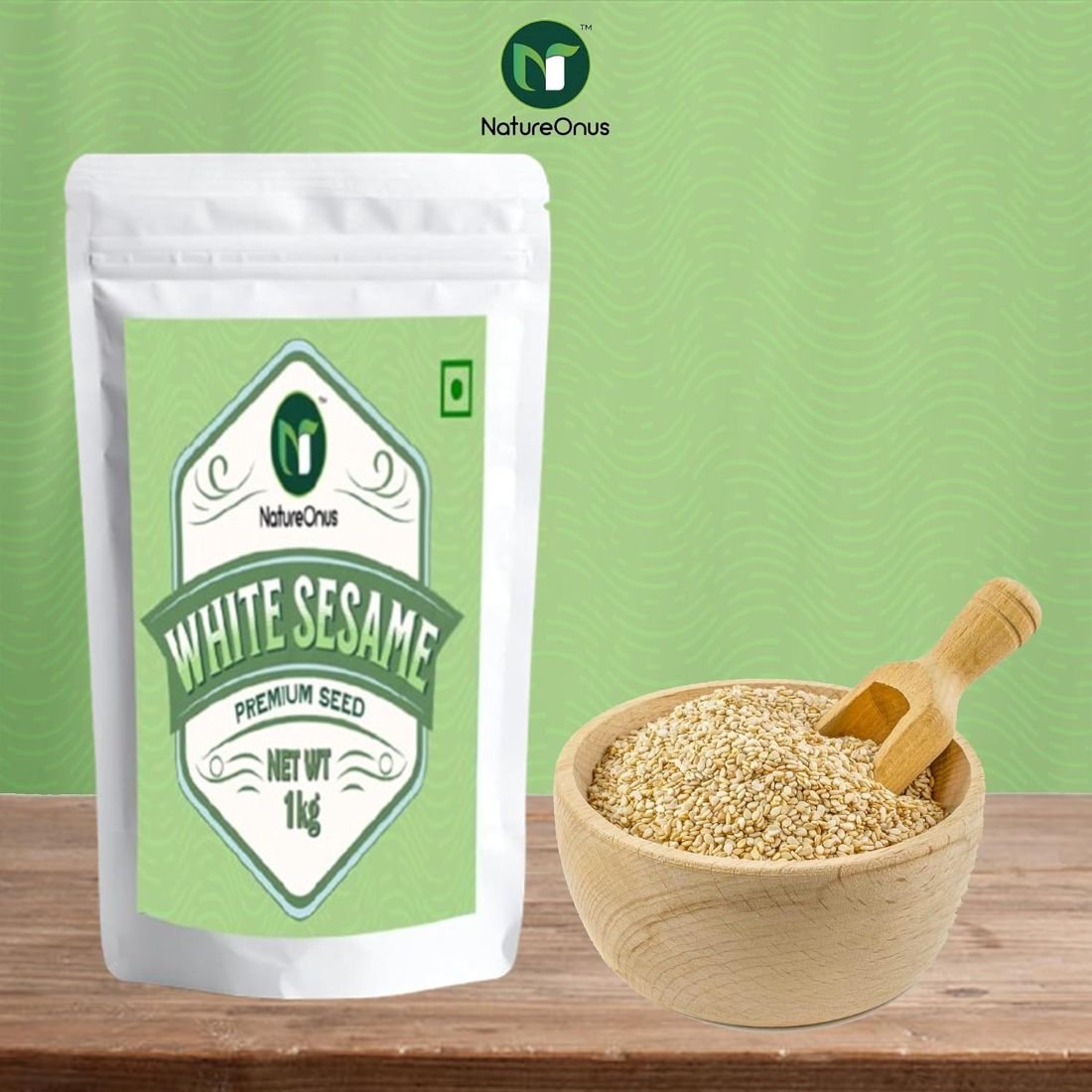 natureonus raw seeds for eating, 1kg pack (white sesame seeds) natureonus raw seeds for eating, 1kg pack (white sesame seeds)