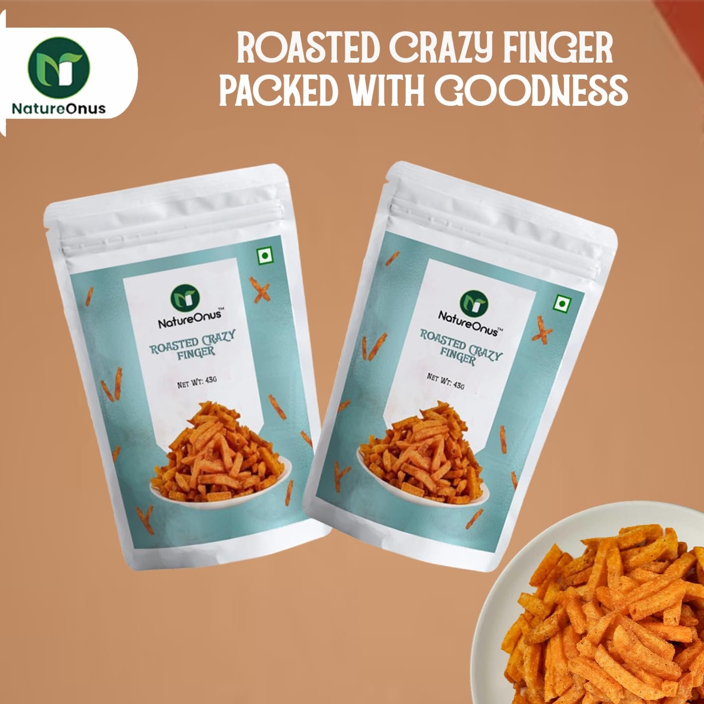 natureonus roasted crazy fingers 43g pack of 3 natureonus roasted crazy fingers 43g pack of 3