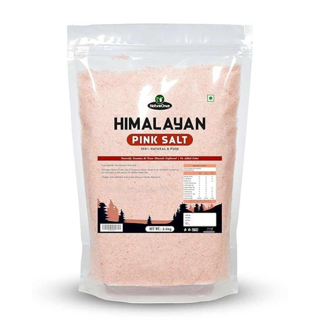 natureonus himalayan pink salt 2.5kg | nutrients and minerals rich | gourmet grade from himalayas | no additives, unrefined | substitute of iodised (super saver pack) natureonus himalayan pink salt 2.5kg | nutrients and minerals rich | gourmet grade from himalayas | no additives, unrefined | substitute of iodised (super saver pack)
