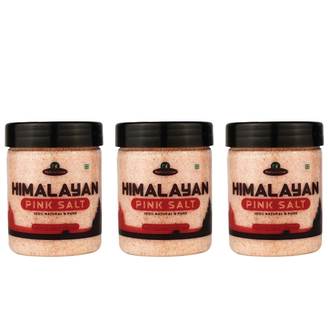 natureonus himalayan pink rock salt | nutrients and minerals rich | gourmet grade from himalayas | no additives, unrefined | substitute of iodised (250g pack of 3) natureonus himalayan pink rock salt | nutrients and minerals rich | gourmet grade from himalayas | no additives, unrefined | substitute of iodised (250g pack of 3)